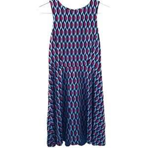 4 COLLECTIVE Abstract Geometric
Sleeveless Dress, blue, red, black